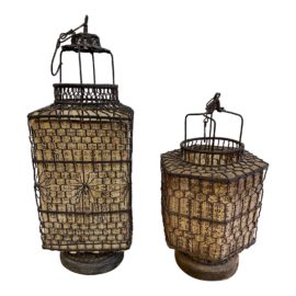 Early 20th Century Chinese Lanterns - a Pair