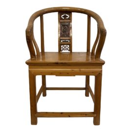 Early 20th Century Chinese Elm Wood Chair