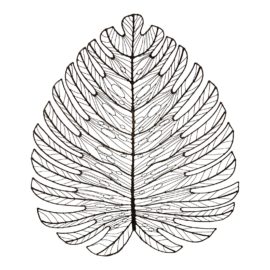 Palecek Prescott Coastal Giant Bronze Leaf Wall Sculpture. Original Price: $1,431