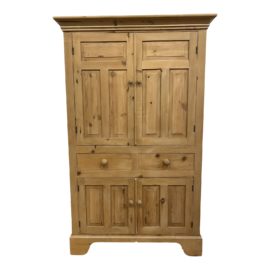 Antique English Pine Armoire