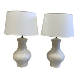 Rose Tarlow Chinese Jar Table Lamps - a Pair. Original Price: $3,718