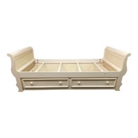 Twin Size Ethan Allen Sleigh Trundle Bed. Original Price: $1,200