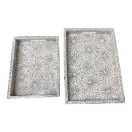 Made Goods Geller Trays - a Pair. Original Price: $1,050