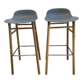 Normann Copenhagen Simon Legald Form Bar Stools - a Pair. Original Price: $810