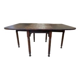 19th Century Drop Leaf Wood Table