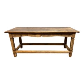 18th Century Solid Wood Library Table. Original Price: $6,000