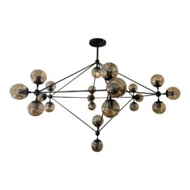 Roll & Hill Jason Miller 21 Globe Modo Chandelier. Original Price: $8,400