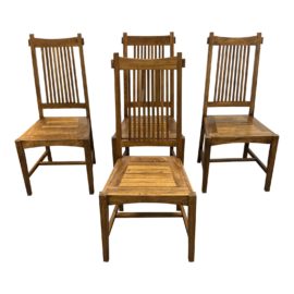 Wooden Duck Craftsman Style Side Chairs - Set of Four