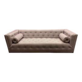 Precedent Aubrey Sofa in Custom Lavender Fabric. Original Price: $2,585