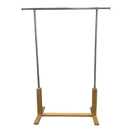 Crate & Barrel Wood Base Clothing Rack