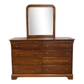 Stanley Furniture Eight Drawer Highboy + Mirror