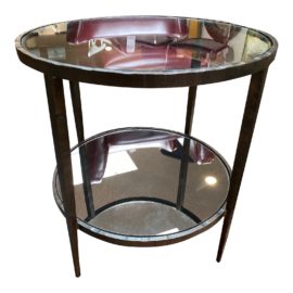 Crate & Barrel Clairemont Round End Table. Original Price: $499