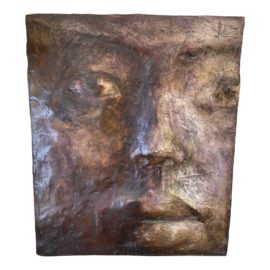 Vijali Hamilton Three Dimensional Face Wall Sculpture