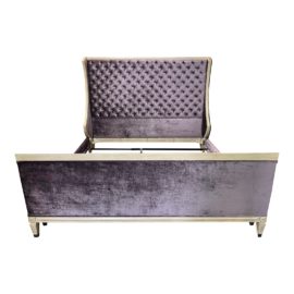 California King the Rothschild Collection Upholstered Lavender Bed Frame