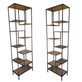 NEW Four Hands Helena Bookshelves - a Pair. Original Price: $2,790