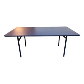 Woud Navy Blue Diagonal Dining Table. Original Price: $1,800