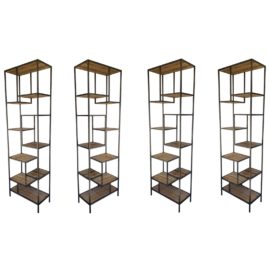 NEW Four Hands Helena Bookshelves – set of 4. Original Price: $5,580