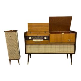 Mid 20th Century Grundig Stereo + Speaker