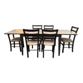 Calligaris Extendable Dining Table + Six Chairs Set