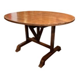 Early 20th Century English Reproduction Oval Folding Table