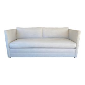NEW Miles Talbott Custom Landry Sofa + White Crypton Upholstery. Original Price: $4,530