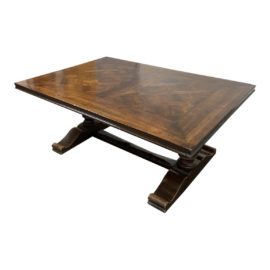 Late 20th Century French Flea Market Reclaimed Wood Dining Table