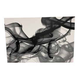 Z Gallerie Black + White Smoke Print on Canvas