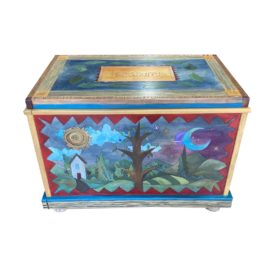 The Sticks Furniture Hand Painted Storage Treasure Chest. Original Price: $3,680