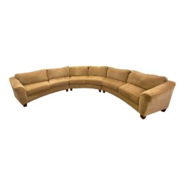 Custom Designed Extra Large Three Piece Curved Sectional