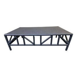 Serena & Lily Trestle Navy Coffee Table. Original Price: $898