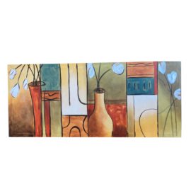Contemporary Graphic Vase on Canvas