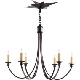 Visual Comfort Venetian Medium Bronze Chandelier. Original Price: $965