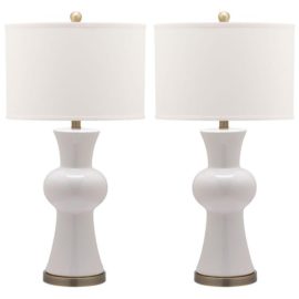 Safavieh Lola Column Table Lamps - a Pair
