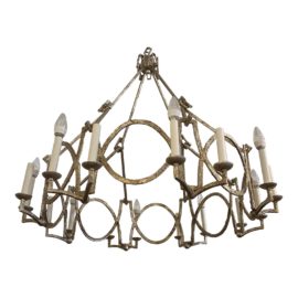 Niermann Weeks Venetian Gold Brittany Chandelier. Original Price: $3,000