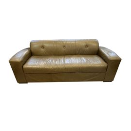 EQ3 Leather Loveseat. Original Price: $1,699