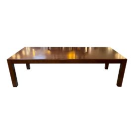 Custom Design Chestnut Stain Parsons Dining Table