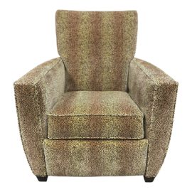 Crate & Barrel Animal Print Recliner Chair
