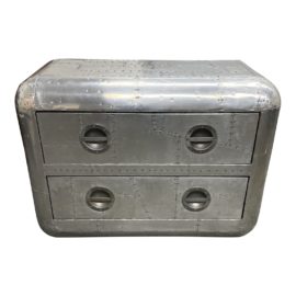 Restoration Hardware Aviator Two Drawer Chest. Original Price: $3,000