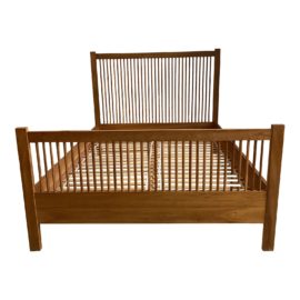 Queen Size John Kelly J1 Series J-18 Spindle Cherry Bed Frame. Original Price: $2,990