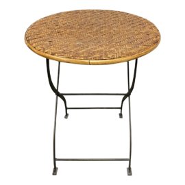 Mid 20th Century Wicker Side Table