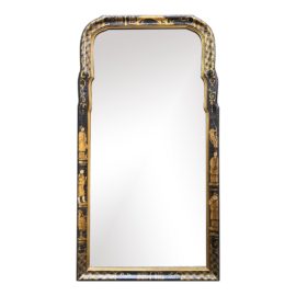 LaBarge Chinoiserie Hand Painted Wall Mirror