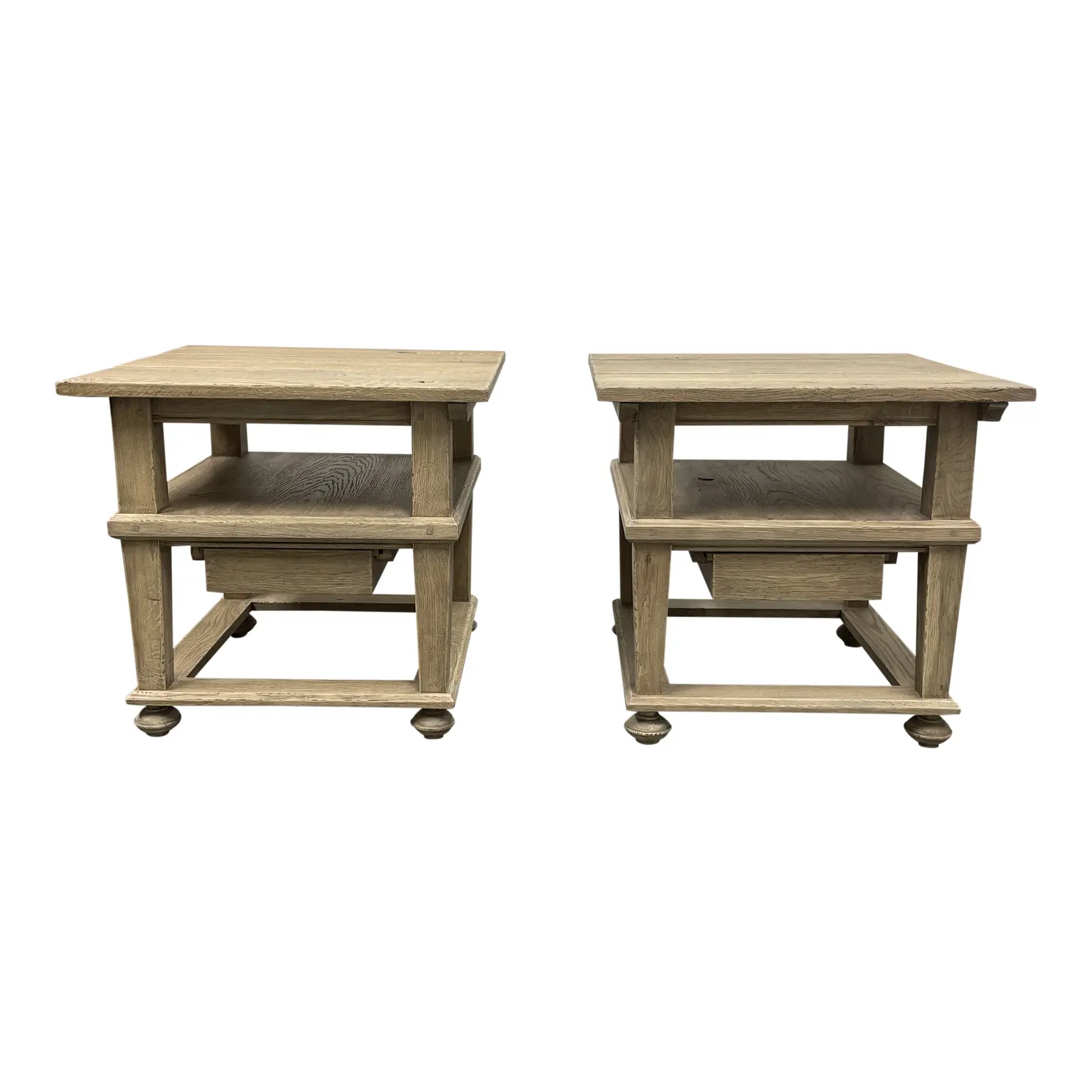 NEW Custom Design Sablon Side Table - a Pair. Original Price: $2,140