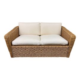 Contemporary Wicker Loveseat