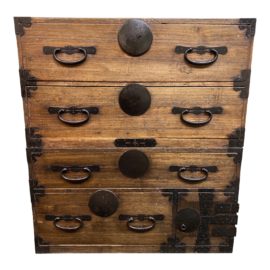 Century Japanese Two Piece Tansu