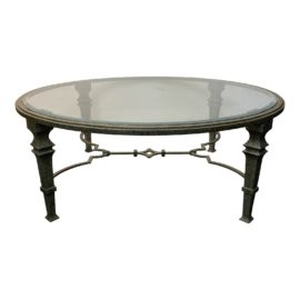 Early 21st Century Antiqued Finish Cocktail Table