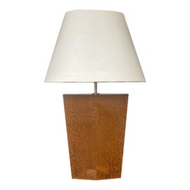 H R S Design Inc Custom Polished Burl Wood Table Lamp