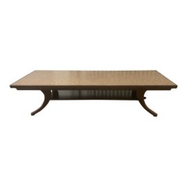 Fisher Weisman Klismos Faux Shagreen Top Coffee Table