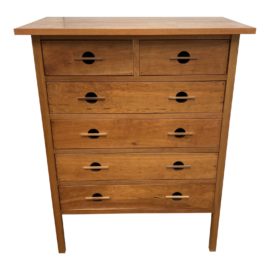 John Kelly J1 Series J-28 Cherry Fatboy Six Drawer Highboy. Original Price: $3,175