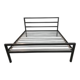 Eastern King Size Room & Board Parsons Natural Steel Bed Frame. Original Price: $1,100