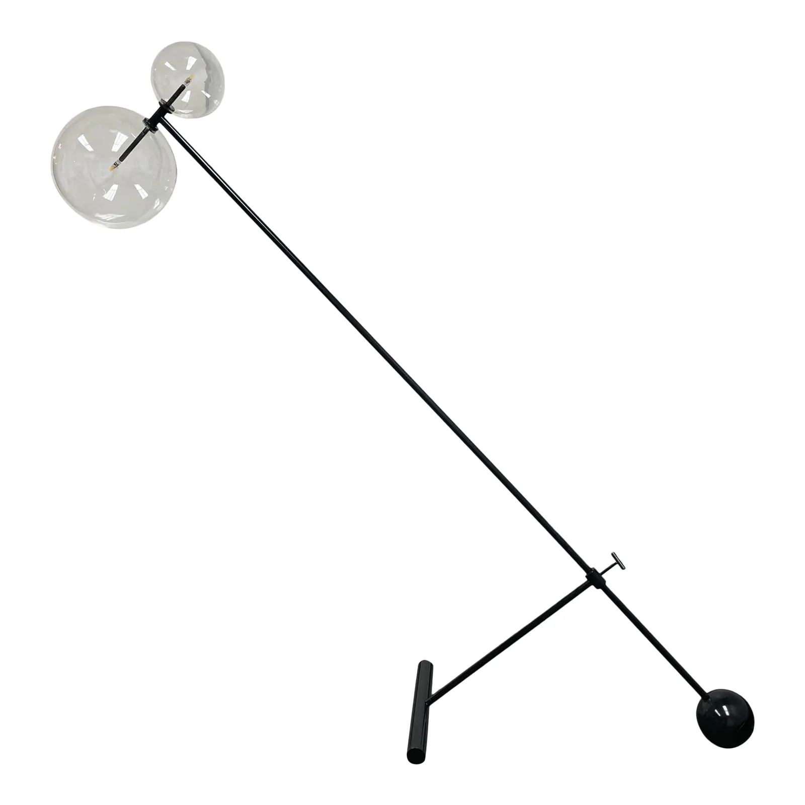 Restoration Hardware Rudi Nijssen + Dominique Sente Glass Globe Mobile Boom Floor Lamp